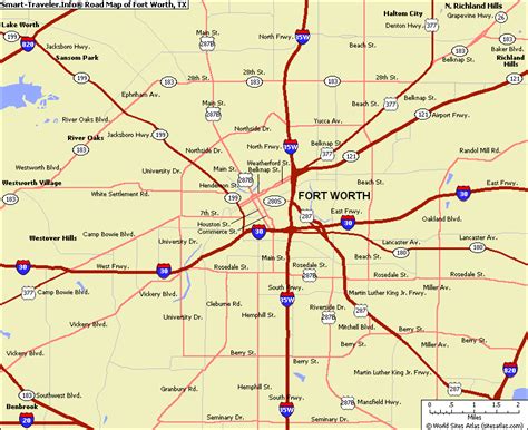 MAP Map Of Fort Worth Texas